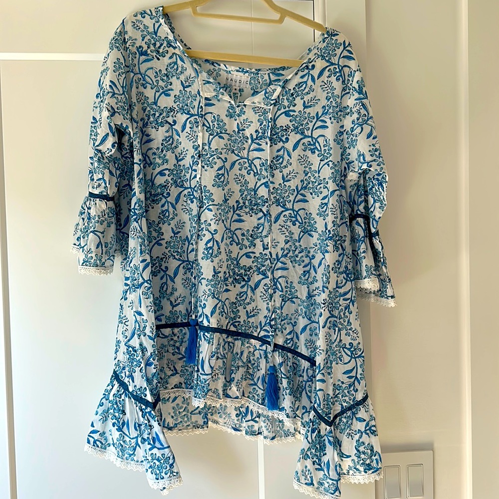 NWT Naudic Tunic Hacienda Phoenix Print Size M boho